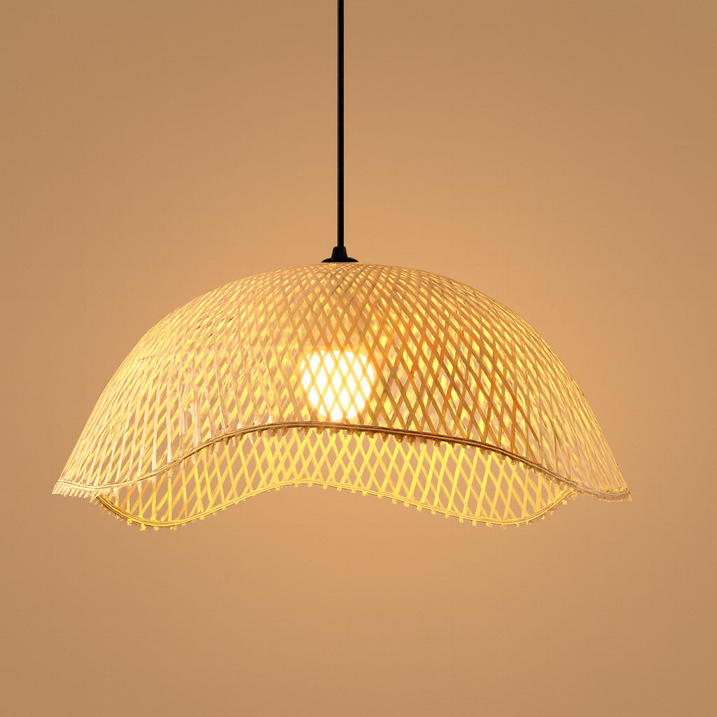 SOLA – Handwoven Bamboo Rattan Pendant Light | 3 Sizes - Styyler