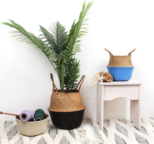Verdia Handmade Seagrass Planters | Eco-Friendly Tall Plant Pot Baskets - Styyler