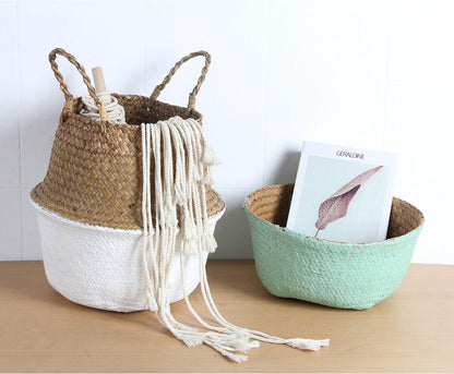 Verdia Handmade Seagrass Planters | Eco-Friendly Tall Plant Pot Baskets - Styyler