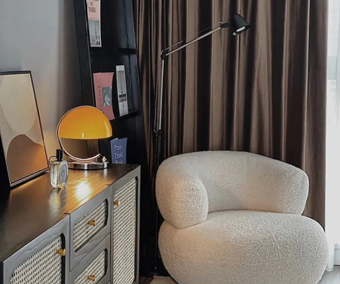 NOIRN Retro Space Age Lamp | Chrome Base Dome Table Light