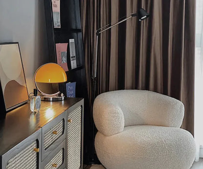 NOIRN Retro Space Age Lamp | Chrome Base Dome Table Light